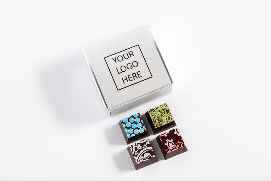 CORPORATE Party Favor [FOUR Pieces] - Romanicos Chocolate