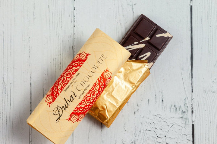 Dubai Dark Chocolate Bar - Romanicos Chocolate