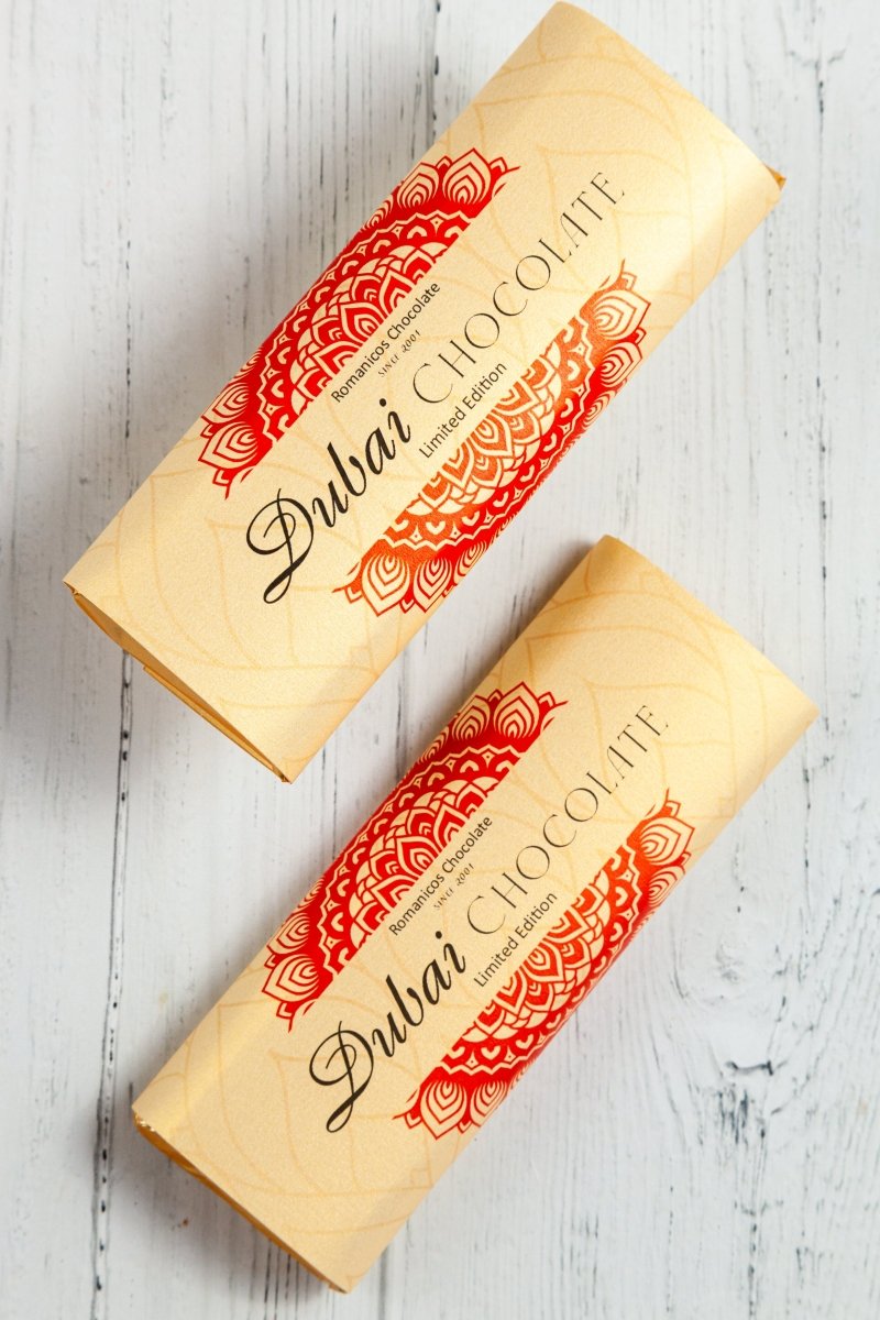 Dubai Dark Chocolate Bar - Romanicos Chocolate