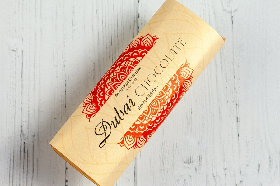 Dubai Dark Chocolate Bar - Romanicos Chocolate