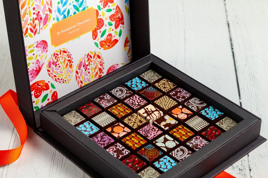 Easter Chocolate Art Scrabble Box - Romanicos Chocolate
