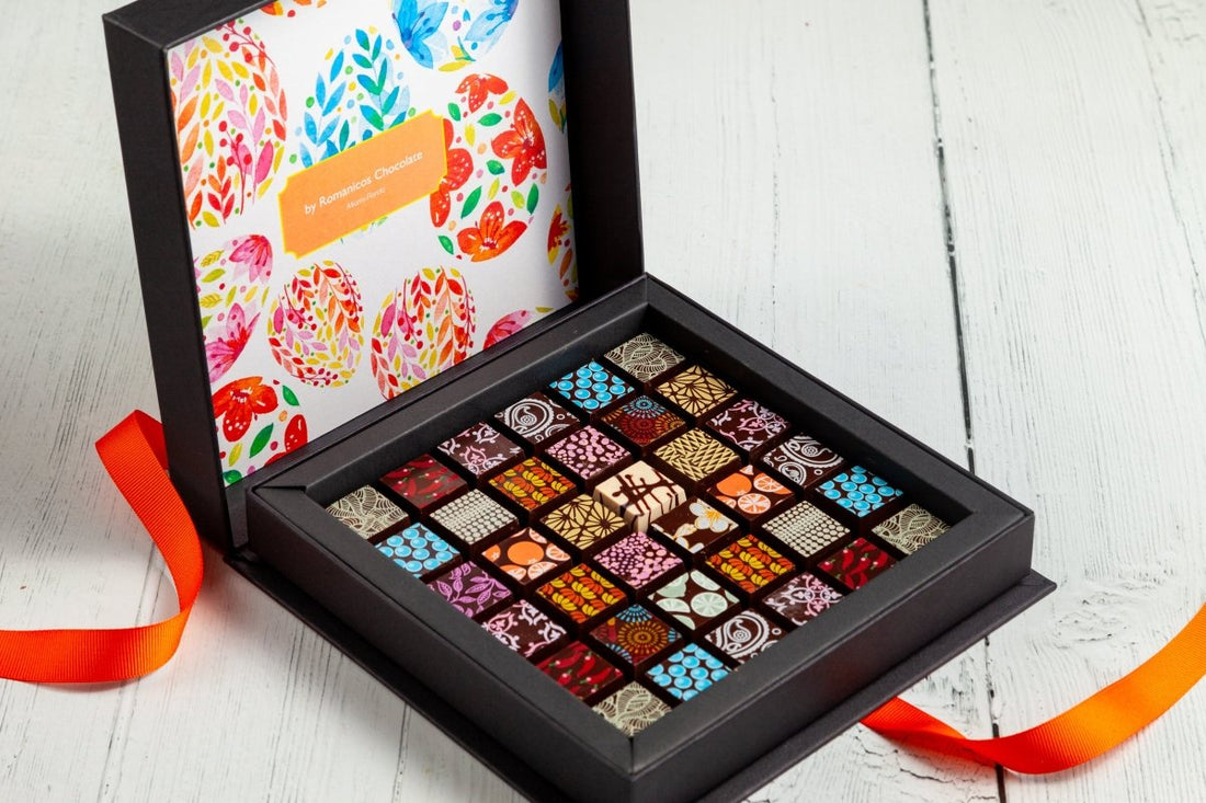 Easter Chocolate Art Scrabble Box - Romanicos Chocolate