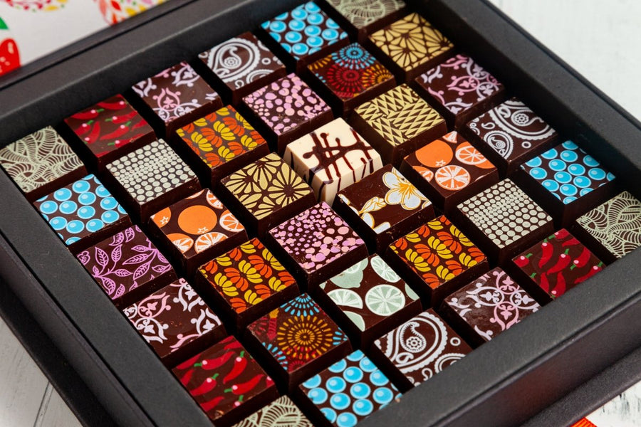 Easter Chocolate Art Scrabble Box - Romanicos Chocolate