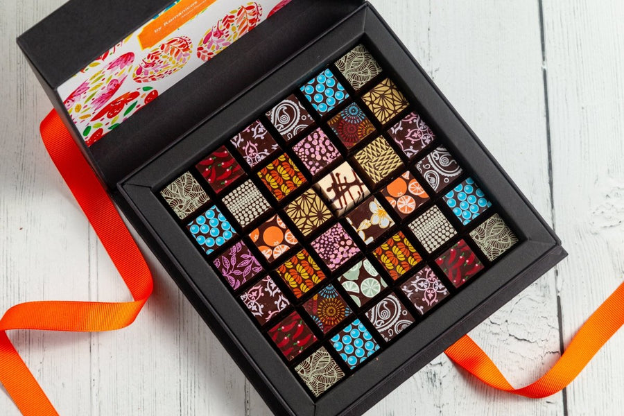 Easter Chocolate Art Scrabble Box - Romanicos Chocolate