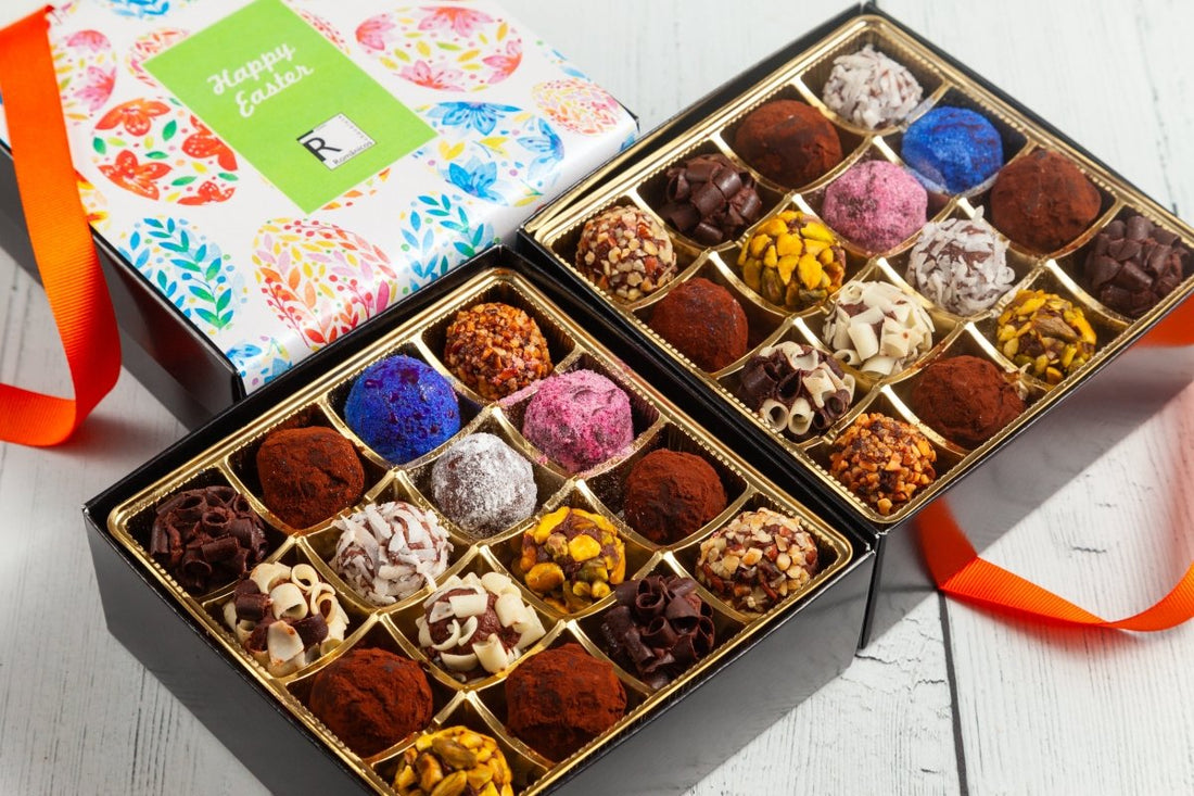 Easter Double Queen Signature Truffle Box (32 Pcs) - Romanicos Chocolate