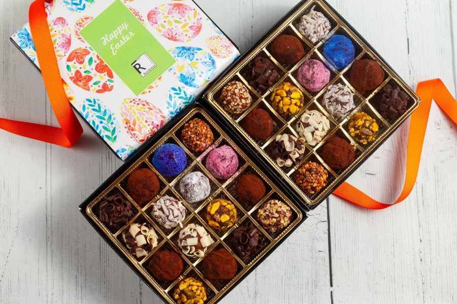 Easter Double Queen Signature Truffle Box (32 Pcs) - Romanicos Chocolate