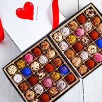 I Love You Double King Size Signature Truffle Box (50 Pcs) - Romanicos Chocolate