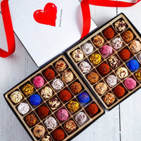 I Love You Double King Size Signature Truffle Box (50 Pcs) - Romanicos Chocolate