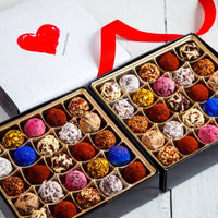 I Love You Double King Size Signature Truffle Box (50 Pcs) - Romanicos Chocolate