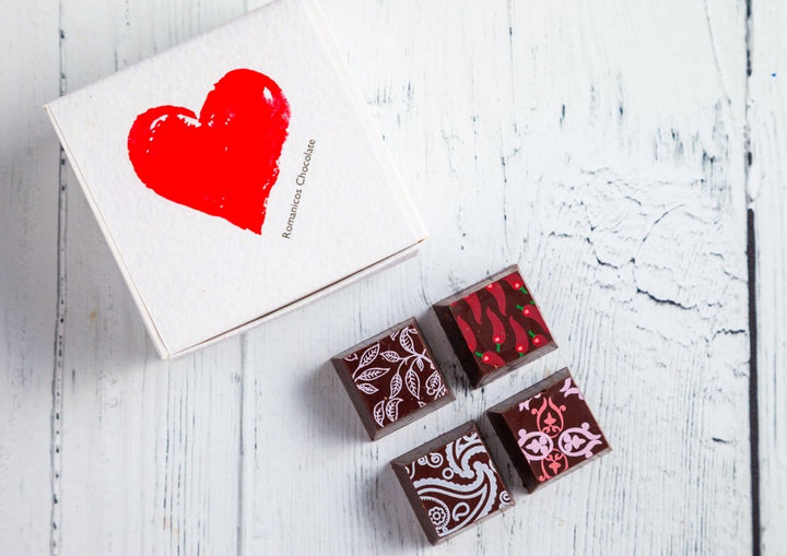 I Love You Party Favor Chocolate Art Box - Romanicos Chocolate