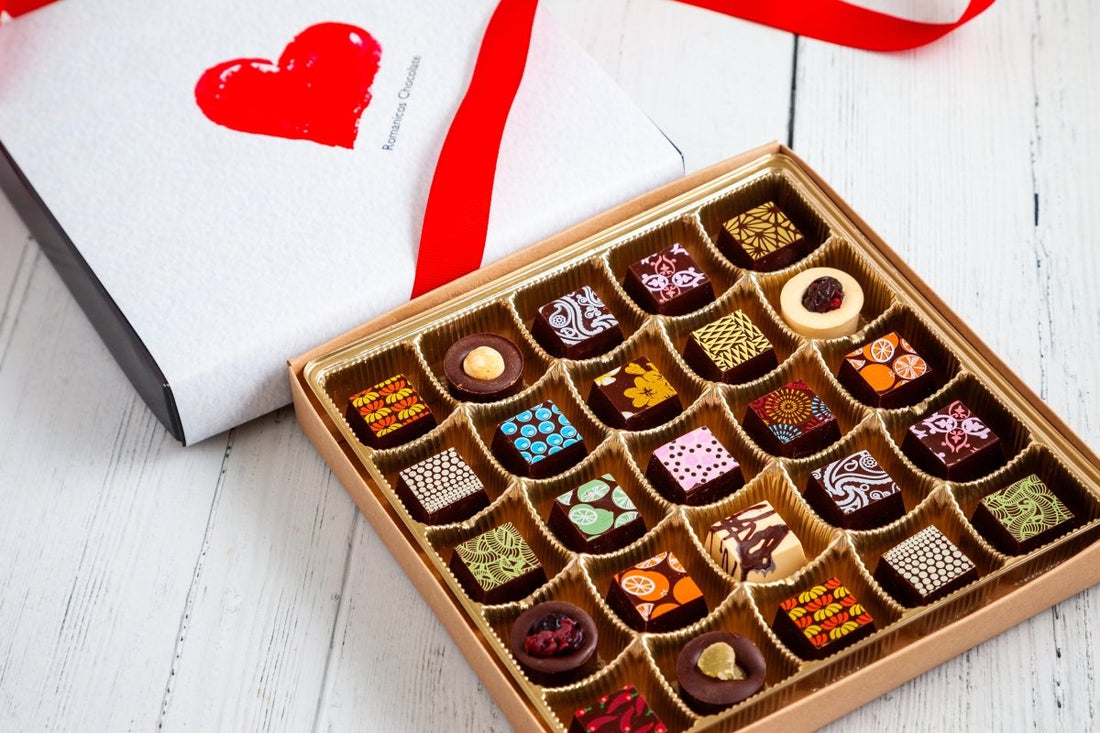 King Size I Love You Chocolate Art Box - Romanicos Chocolate