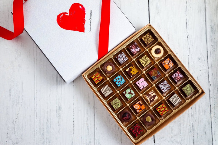 King Size I Love You Chocolate Art Box - Romanicos Chocolate