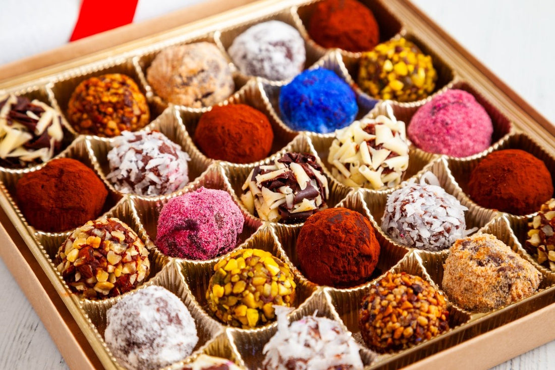 King Size Signature Truffles I Love You Box - Romanicos Chocolate