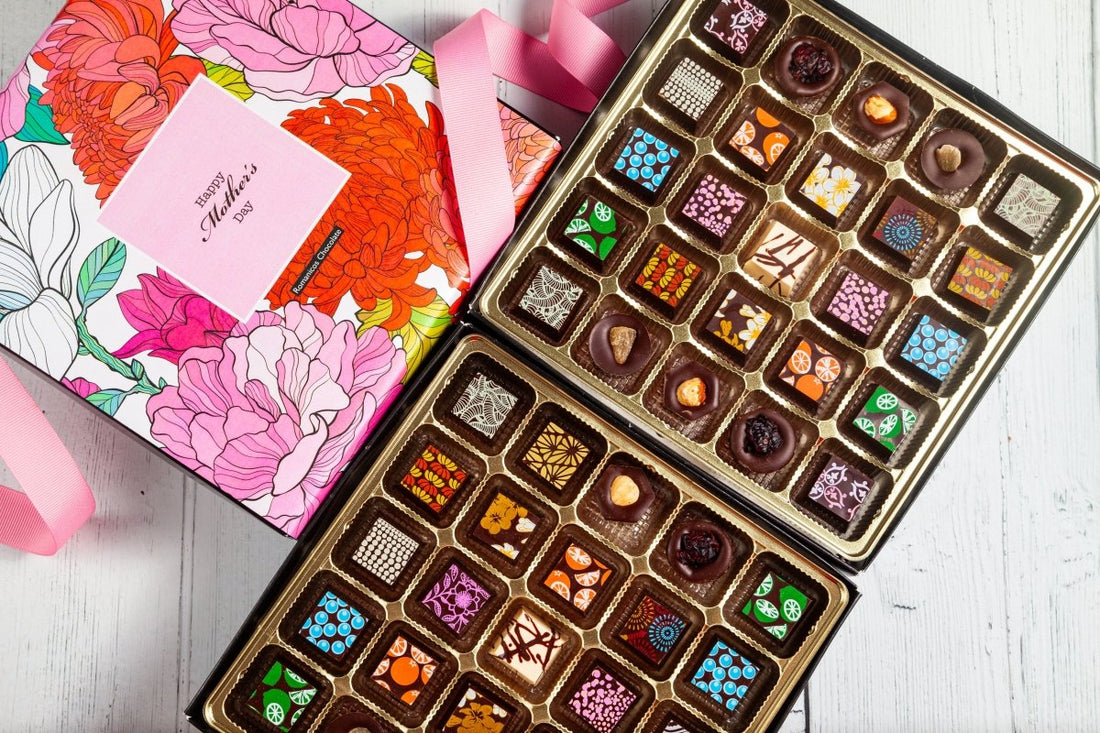 Mother's Day Double King Chocolate Art Box (50 Pcs) - Romanicos Chocolate