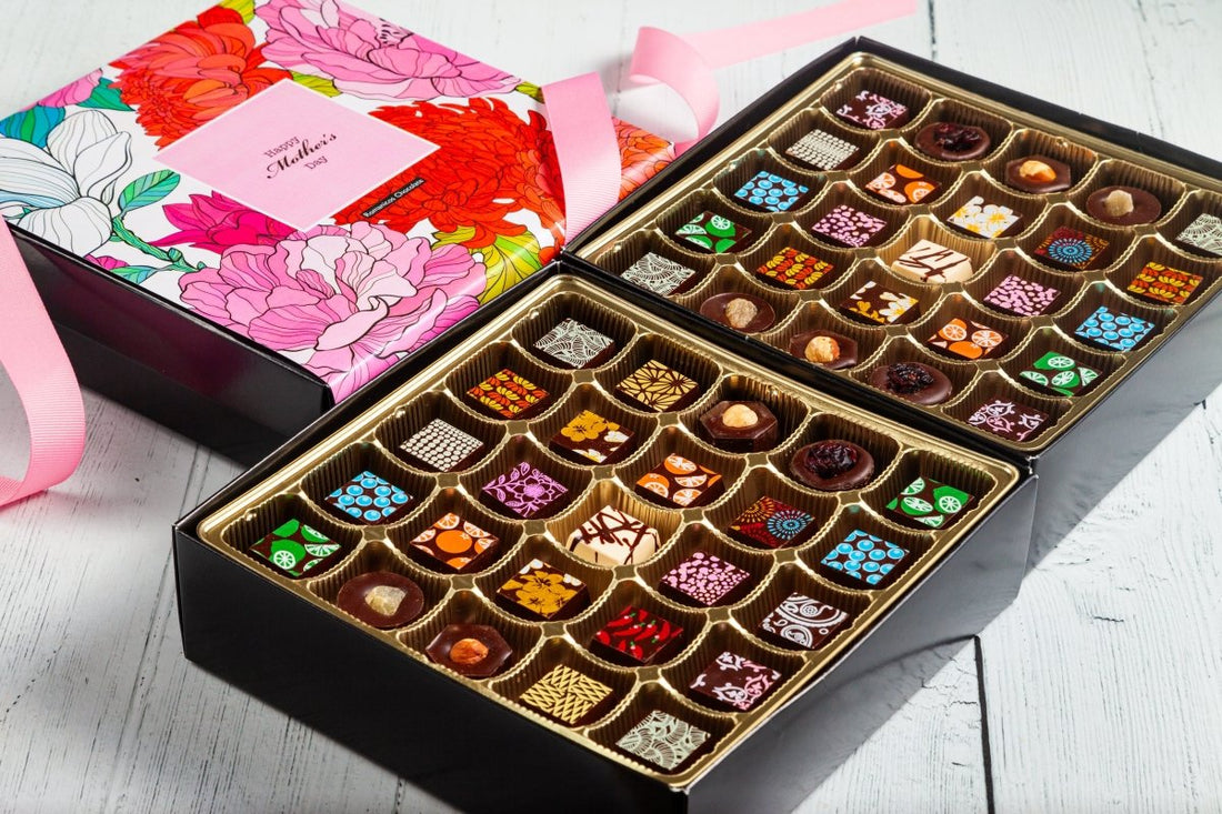 Mother's Day Double King Chocolate Art Box (50 Pcs) - Romanicos Chocolate