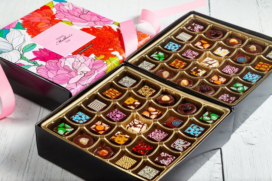Mother's Day Double King Chocolate Art Box (50 Pcs) - Romanicos Chocolate