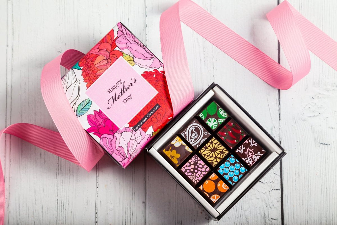 Mother's Day Piccolo Chocolate Art Box - Romanicos Chocolate