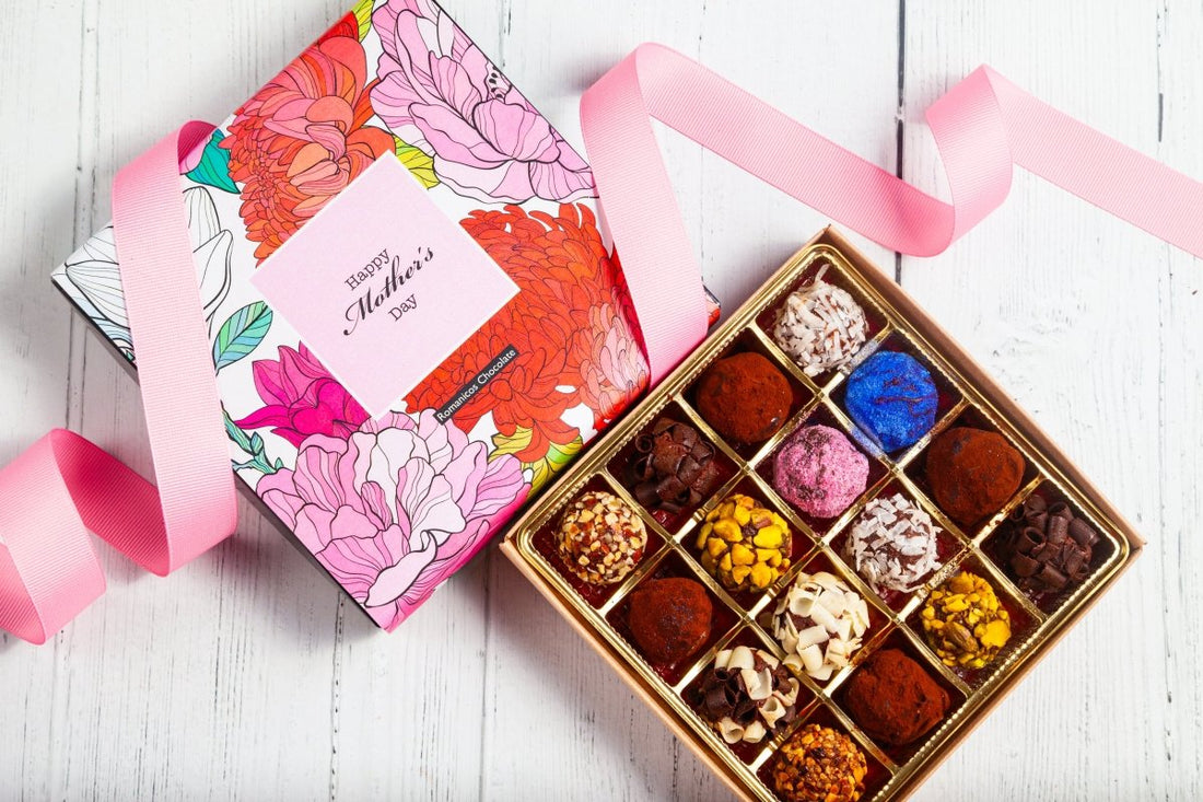 Mother's Day Queen Signature Truffle Box (16 Pcs) - Romanicos Chocolate