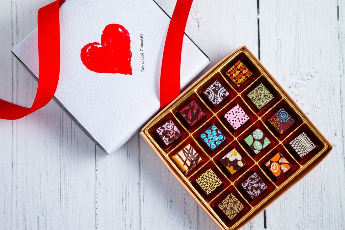Queen Size I Love You Chocolate Art Box - Romanicos Chocolate