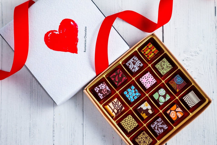 Queen Size I Love You Chocolate Art Box - Romanicos Chocolate
