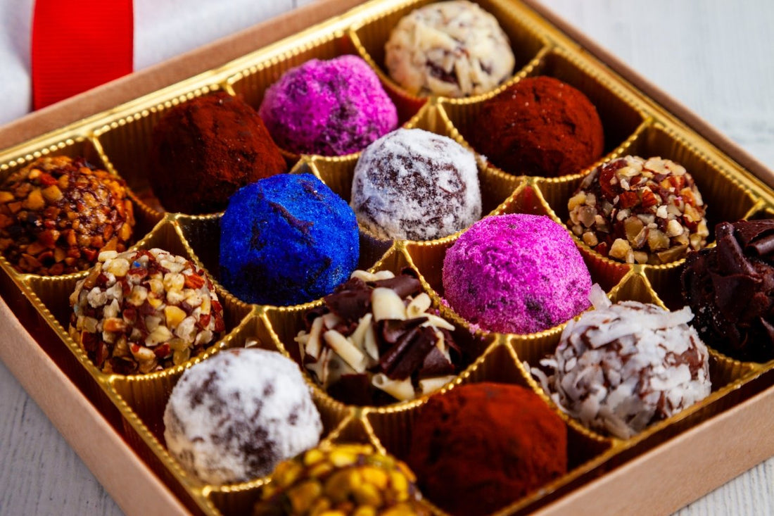 Queen Size Signature Truffles I Love You Box - Romanicos Chocolate