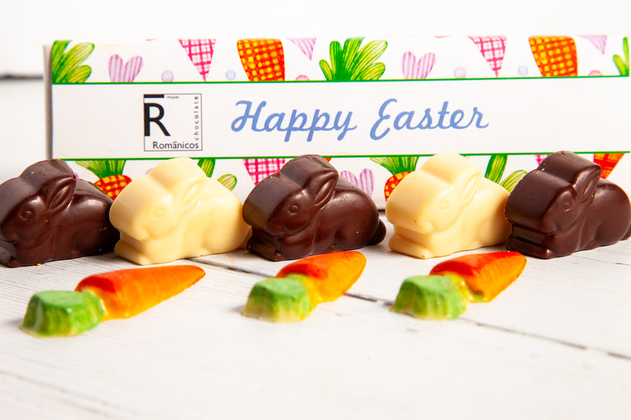 Easter Chocolate Bunnies and Carrots