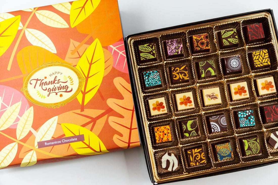 King Size Thanksgiving Chocolate Art Box Romanicos Chocolate 