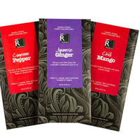 Artisanal Dark Chocolate Bar Custom Trio Bundle Romanicos Chocolate Spicy 