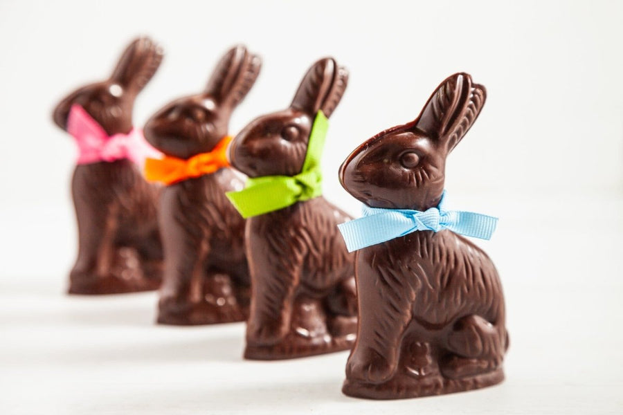 Classic Easter Chocolate Bunny - Romanicos Chocolate