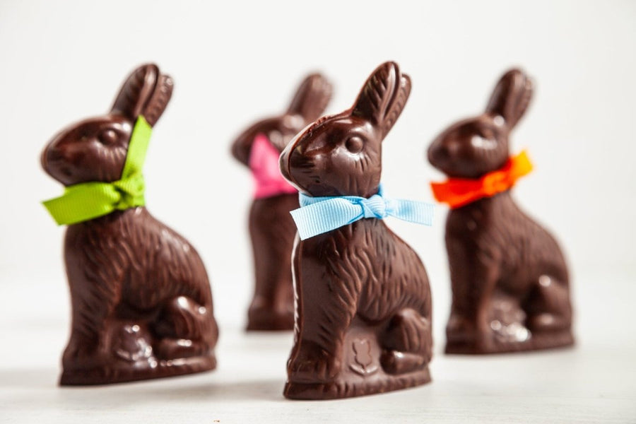 Classic Easter Chocolate Bunny - Romanicos Chocolate