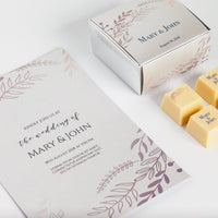 Custom Party Favor Chocolate Box [FOUR Pieces] - Romanicos Chocolate