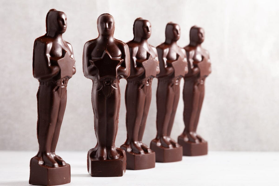 Dark Chocolate Oscar Award Statue (sold by the unit) - Romanicos Chocolate