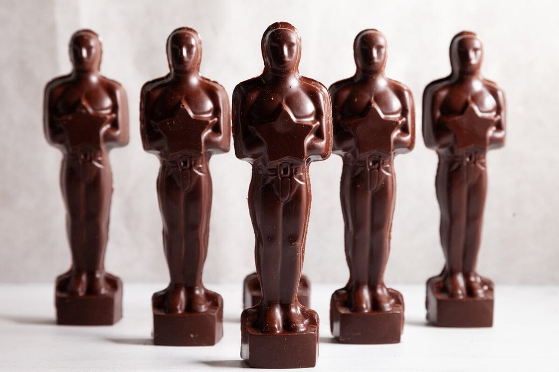 Dark Chocolate Oscar Award Statue (sold by the unit) - Romanicos Chocolate