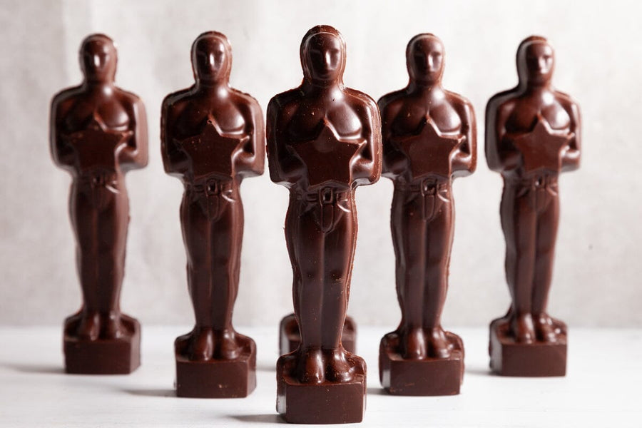 Dark Chocolate Oscar Award Statue (sold by the unit) - Romanicos Chocolate