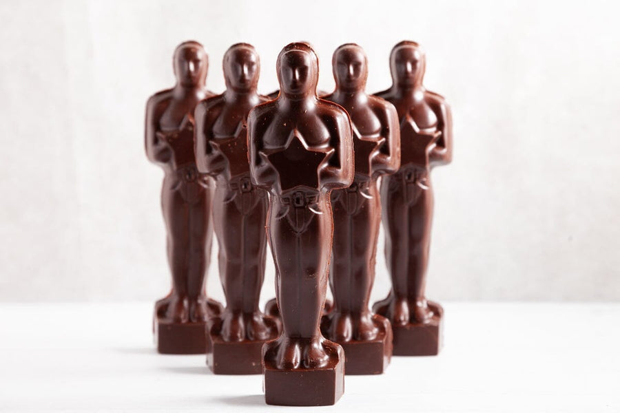 Dark Chocolate Oscar Award Statue (sold by the unit) - Romanicos Chocolate