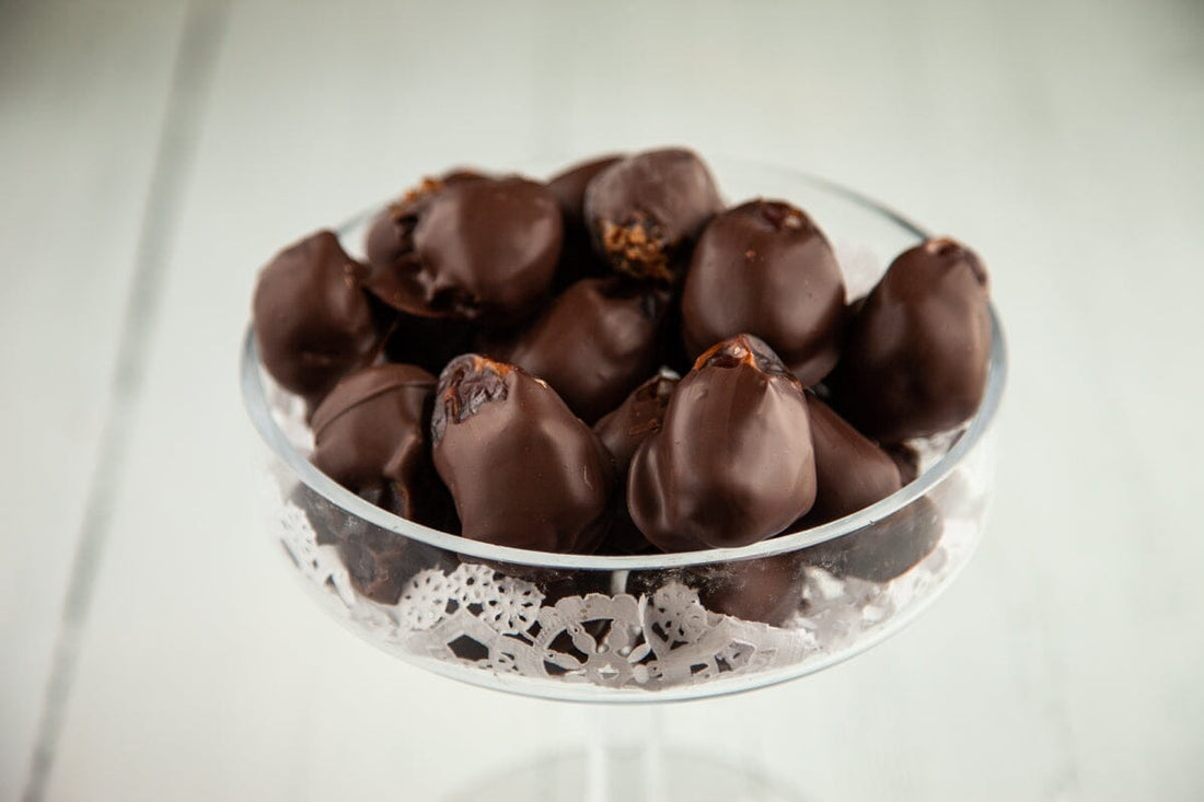 Dates Dipped in Dark Chocolate - Romanicos Chocolate