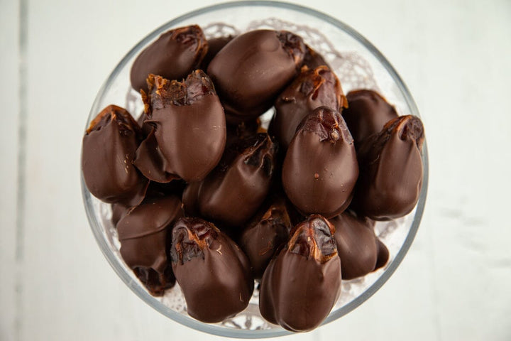 Dates Dipped in Dark Chocolate - Romanicos Chocolate