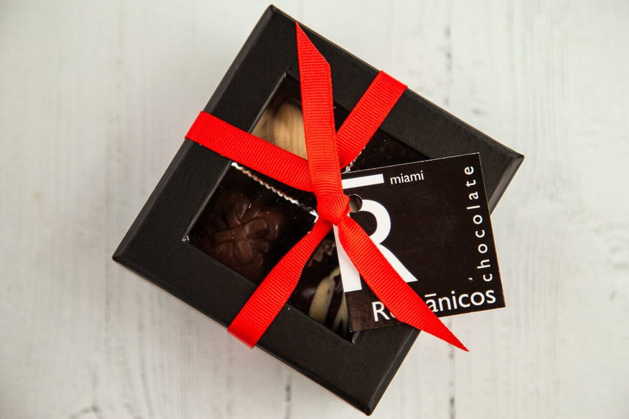 Fine Dark and White Chocolate Jewels - Romanicos Chocolate