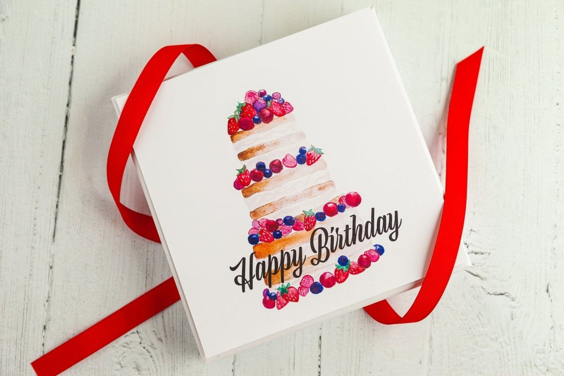 Happy Birthday Chocolate Art Scrabble Box - Romanicos Chocolate