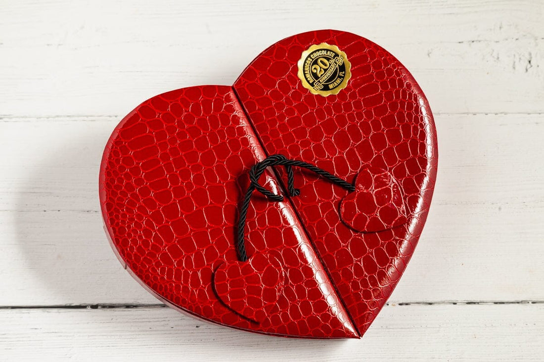 Luxury Champagne Heart Jewel Box ShopRomanicosChocolate 