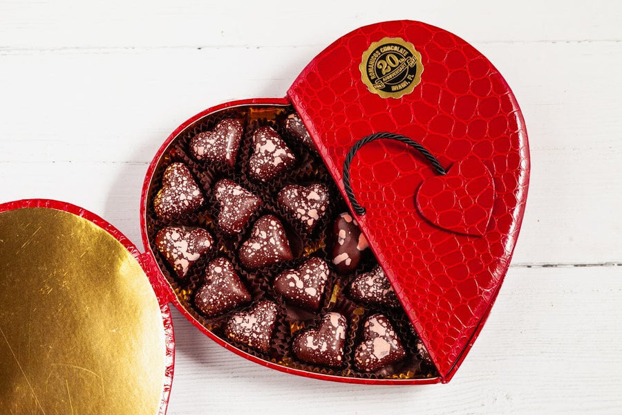 Luxury Champagne Heart Jewel Box ShopRomanicosChocolate 
