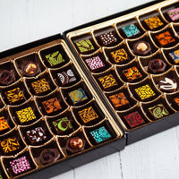 Merry Christmas King Size Chocolate Art Box bestchocolatemiami2337 Two Layers Art (50 Pieces) 