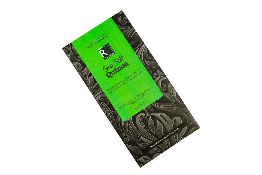 Quinoa with Sea Salt Dark Chocolate Bar - Romanicos Chocolate