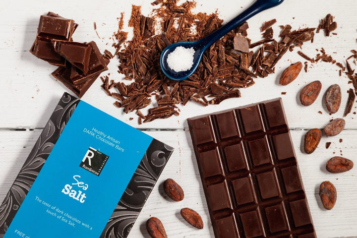 Sea Salt Dark Chocolate Bar - Romanicos Chocolate