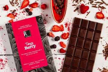 Tangy Berry Dark Chocolate Bar ShopRomanicos 