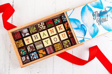 Thank You Chocolate Art Limited Edition Wooden Box ShopRomanicos 