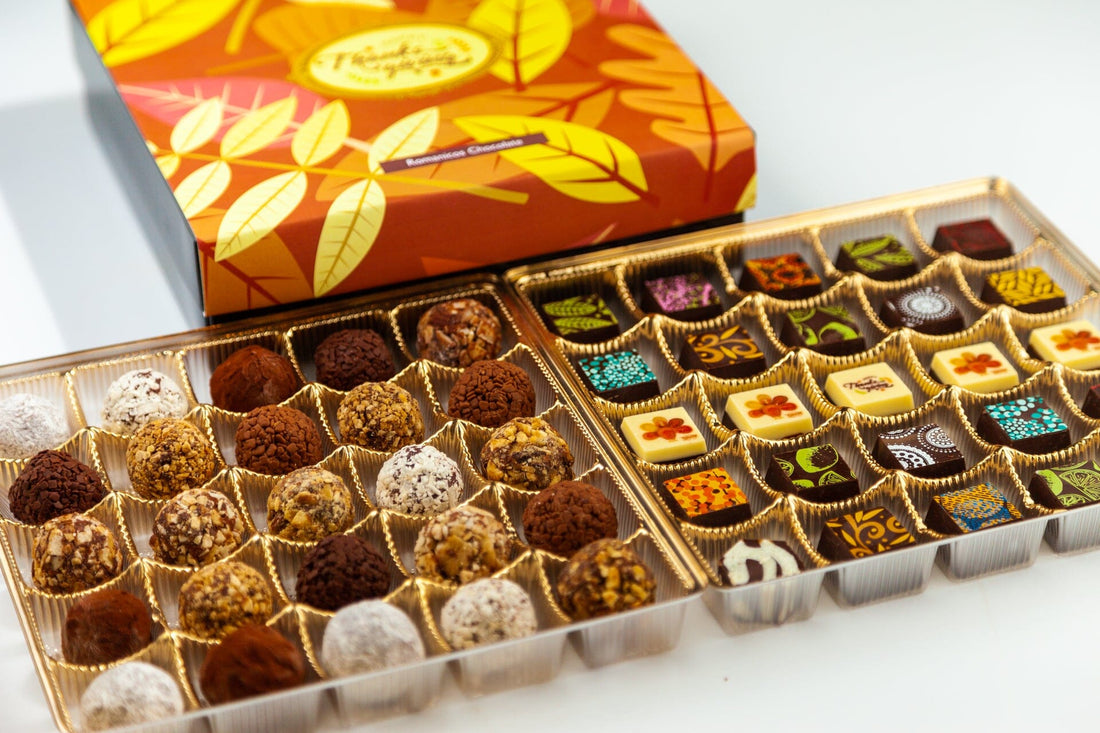 King Size Thanksgiving Chocolate Art Box Romanicos Chocolate Yes! Truffles 